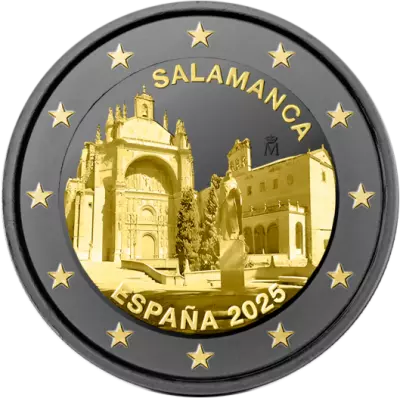Spain Old Town of Salamanca - 2 Euros Ruthenium Comm�mo. 2025