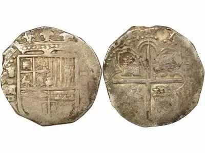 Spain Philip II - 4 Silver Reales - 1589 / 1590 S Sevilla