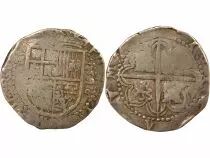 Spain Philip II - 4 Silver Reales - 1590 (S Sevilla)