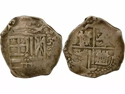 Spain Philip II - 4 Silver Reales - 1595 Toledo