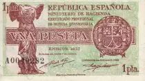 Spanien 1 Peseta - Arms - 1937 - P.94