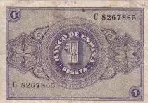 Spanien 1 Peseta - Arms - 1938 - P.108