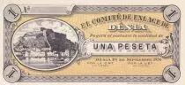 Spanien 1 Peseta - El comit&eacute; de enlace de D&eacute;nia - 1936