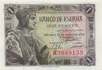 Spanien 1 Peseta - King Ferdinand - 1943 - P.126