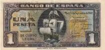 Spanien 1 Peseta - Santa Maria - Serial E - 1940 - P.122