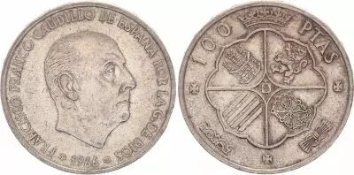 Spanien 100 Pesetas - General Franco - 1966 (68) - KM.797