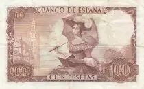 Spanien 100 Pesetas - Gustavo A. Becquer - Serial H7 - 1965