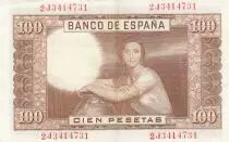 Spanien 100 Pesetas - J.R. de Torres - 07-04-1953 - Serial 2J