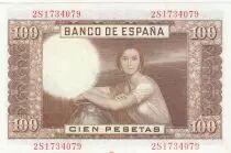 Spanien 100 Pesetas - J.R. de Torres - 07-04-1953 - Serial 2S