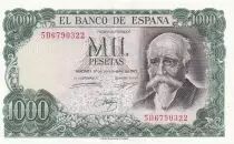 Spanien 1000 Pesetas - Jos&eacute; Echegaray - Madrid - 1971 - Serial 5D