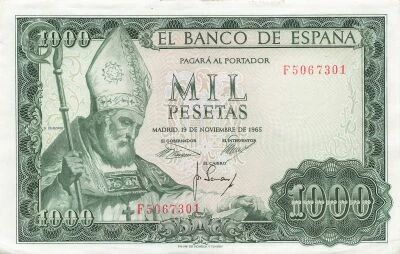 Spanien 1000 Pesetas - S. Isodoro - 1965 - P.151