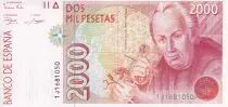Spanien 2000 Pesetas - Jose C. Mutis - 1992 -  P.164