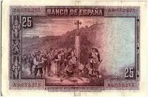 Spanien 25 Pesetas P. Calderon de la Barca - 1928 - Serial A - VF - P.74