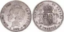 Spanien 5 Pesetas,  Alfonso XIII - Arms - 1892 (92)PG-M