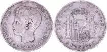 Spanien 5 Pesetas,  Alfonso XIII - Arms -1898