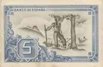 Spanien 5 Pesetas - Por el banco de Bilbao -1937 - P.S561