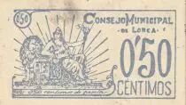 Spanien 50 Centimos - Consejo Municipal de Lorca - 1937