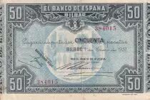 Spanien 50 Pesetas - Bilbao - 1937 - P.S564