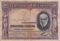 Spanien 50 Pesetas - Santiago Ramon y Cajal - 1935 - P.88