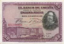 Spanien 50 Pesetas - Velazquez - 1928 - P.75