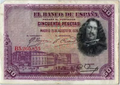 Spanien 50 Pesetas D. V�lasquez