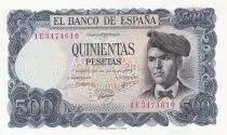 Spanien 500 Pesetas - Jacinto Verdaguer - Landscape - 1971 - Serial 1E