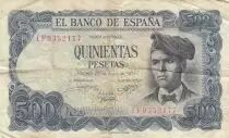 Spanien 500 Pesetas - Jacinto Verdaguer - Landscape - 1971 - Serial 1Q - P.153