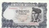 Spanien 500 Pesetas - Jacinto Verdaguer - Landscape - 1971 - Serial S55