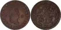 Spanien 8 Maravedis Ferdinand VII - Armoiries - 1820