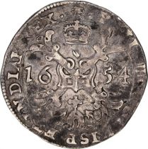 Spanish Netheralnds 1/4 Patagon Arms - Bruxelles 1654