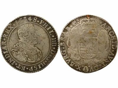Spanish Netheralnds Philip IV - Silver Ducaton - 1648 Antwerp