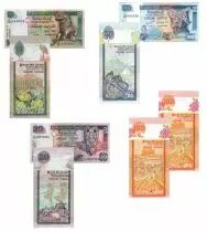 Sri-Lanka Lot 4 billets 10 &agrave; 100 Roupies SRI-LANKA 2005 &agrave; 2006