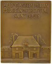St Louis Hospital, Doctor Gaston Milian - Bronze Medal - 1936