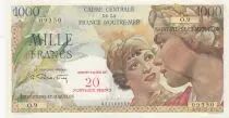 St. Pierre und Miquelon 2NF/1000 Francs Women - ND (1964) - Serial O.9