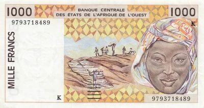 Staaten von Westafrika 1000 Francs - Senegal - 1997 - P.117K