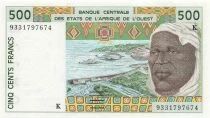 Staaten von Westafrika 500 Francs - Senegal - ND (1993) - P.710Kc