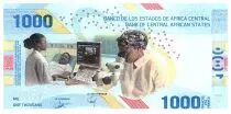 Staaten Zentralen Afrikas 1000 Francs - Building - Medical research - Hybrid - 2020 (2022) - Lettrer D7