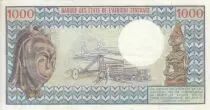 Staaten Zentralen Afrikas 1000 Francs - Young boy - House - Mountain - 1974 - Serial D.11