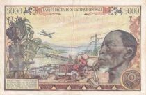 Staaten Zentralen Afrikas 5,000 francs - Customs Agreement - 1980 - Series N.3