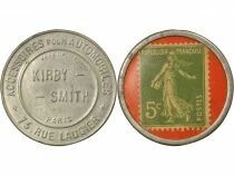 Stamp Coin - 5 Centimes, Kirby Smith - Paris