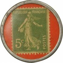 Stamp Coin - 5 Centimes, Kirby Smith - Paris