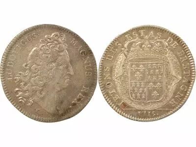 States of Brittany, Louis XIV ? Silver Token - 1715 Saint-Brieuc