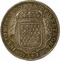 States of Brittany, Louis XV ? Silver Token - 1722 Nantes