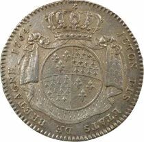 States of Brittany, Louis XV ? Silver Token - 1764 Rennes