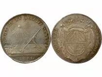 States of Burgundy - Silver Token, Majority of the King - 1725