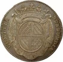 States of Burgundy - Silver Token, Majority of the King - 1725