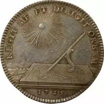 States of Burgundy - Silver Token, Majority of the King - 1725