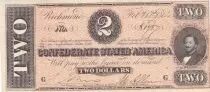 Stati Confederati dell\'America 2 Dollars - J.P. Benjamin - 1864 - Richmond - P.66c