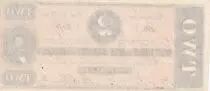 Stati Confederati dell\'America 2 Dollars - J.P. Benjamin - 1864 - Richmond - P.66c