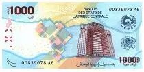 Stati dell\'Africa centrale 1000 Francs - Building - Medical research - Hybrid - 2020 (2022) - Letter A6